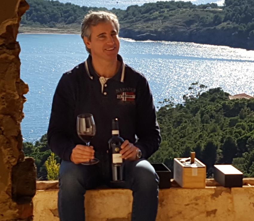 El enólogo Delfí Sanahuja y Finca Garbet El enólogo Delfí Sanahuja y Finca Garbet